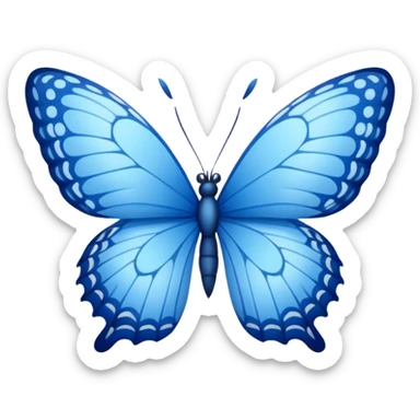 Borboleta  azul  sticker