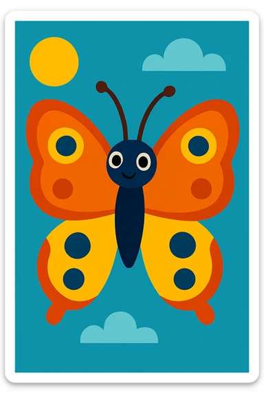 Butterfly sticker
