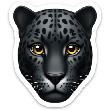 Black jaguar sticker