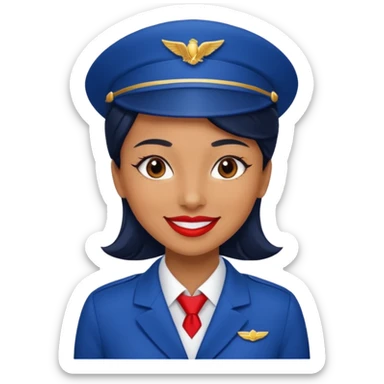 flight attendant sticker