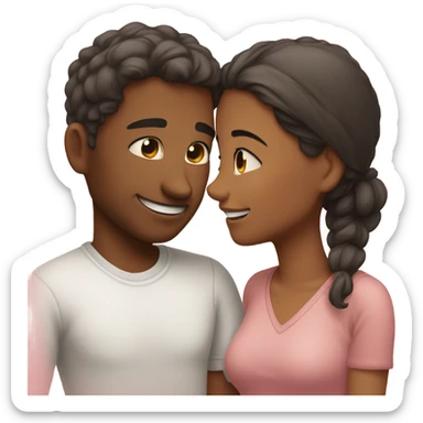 love and embarrassment  sticker