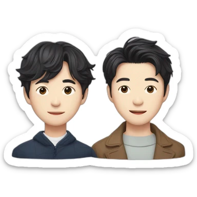 Gong Yoo and Lee Dong-wook from Goblin sticker