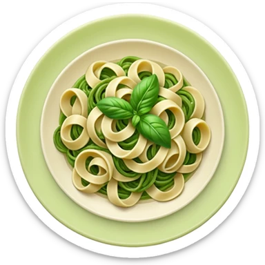 green pesto pasta sticker