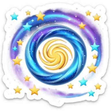 stars galaxy sticker