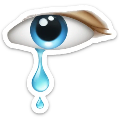 water droplet under eye sticker