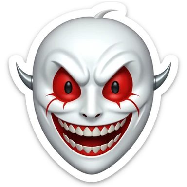Ichigo hollow mask, grinning expression sticker