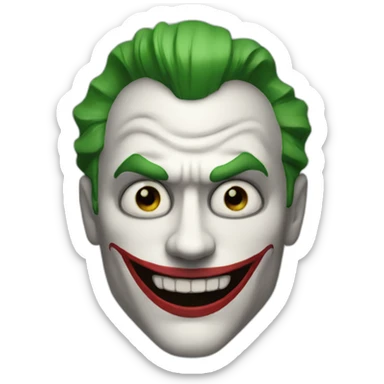 Joker from Batman face sticker