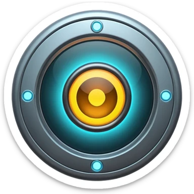 futuristic portal door sticker