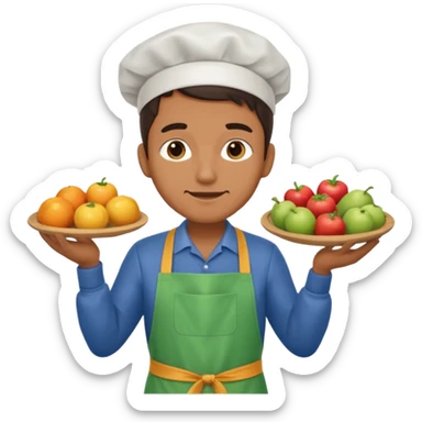 hombre vestido de vendedor  sticker