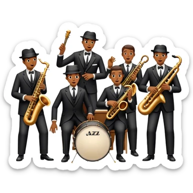 1920’s Chicago Jazz band sticker