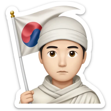 Korean declaring truce sticker