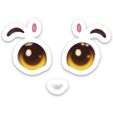 hello kitty eyes love sticker