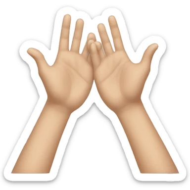 two hands wth powers sticker