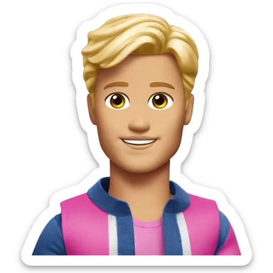 Barbie ken ken sticker