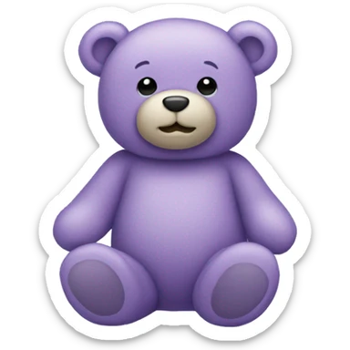 Lavender teddy bear  sticker