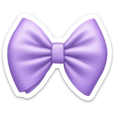Pastel Purple bow sticker