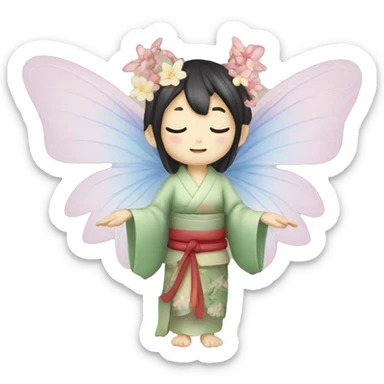 Japanese fairy sticker