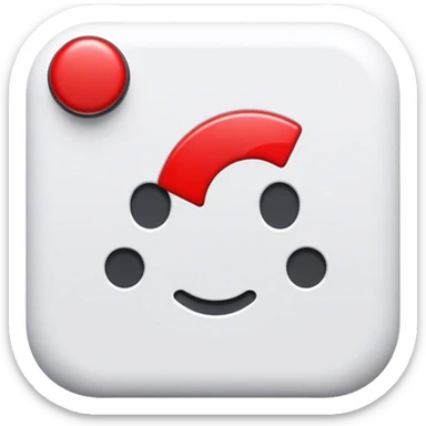 een geveriefierde icon in het wit net als op youtube  sticker