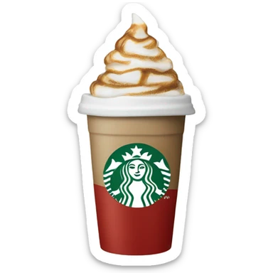Starbucks holiday cup hot coffee sticker