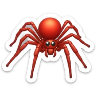spider red emblem 3d realstic sticker