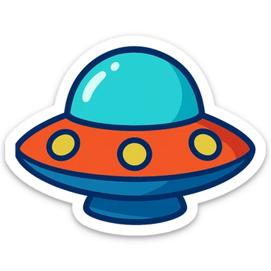 A UFO sticker