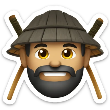 samurai take a sauna sticker