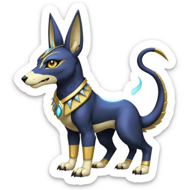 Anubis-Gatomon-Vernid-Protogen-Digimon-Fakémon-Pokémon-creature  sticker