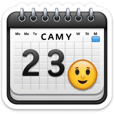 27 MAR, big calendar date sticker