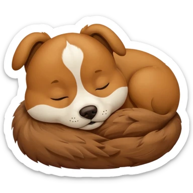 Doggy sleeping sticker