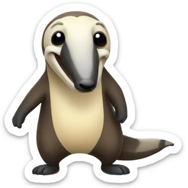 Happy Anteater sticker