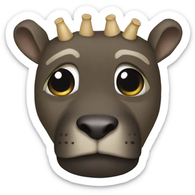 Rana con corona y zapatos sticker