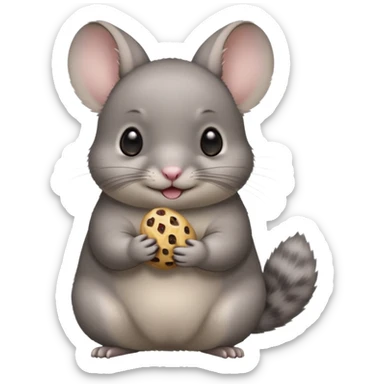 Chinchilla with raisin sticker