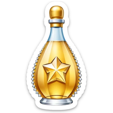 Biberón dorado con diamantes 🍼con ese biberón sticker