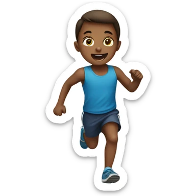 Children running  sticker