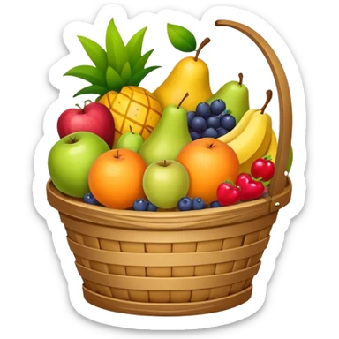 Fruit basket sticker
