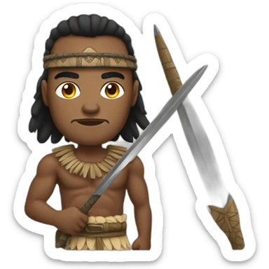 Fijian Warrior sticker