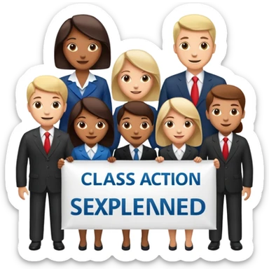 Class action settlements explain: When companies break the law or mislead customers, they are forced to pay settlements that money belongs to you.  sticker