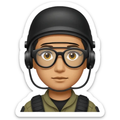 swat with tech glasses sticker