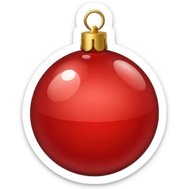 Christmas tree ball sticker