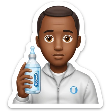 Make Diddy holding baby oil sticker