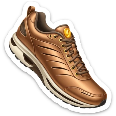 A running shoe that says "Bronze" sticker