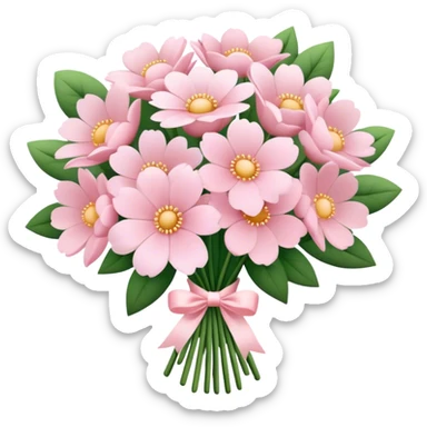 pale pink flower bouquet 🌸 sticker
