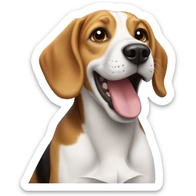 happy beagle sticker