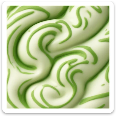 vanilla matcha swirl ice cream  sticker