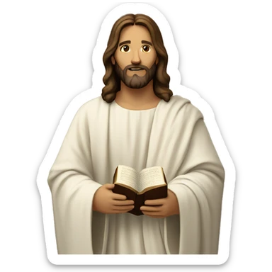 Jesus with a Bible  sticker
