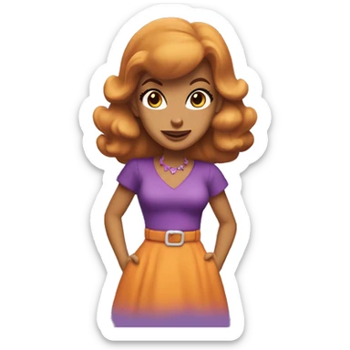 Daphne Blake from Scooby-Doo. sticker
