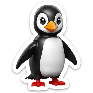 Penguin spiderman Lego  sticker