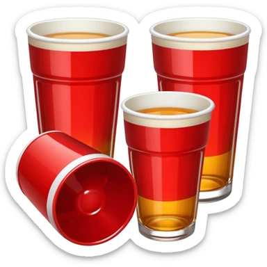 Generami l’emoji di un bicchiere da beer pong sticker