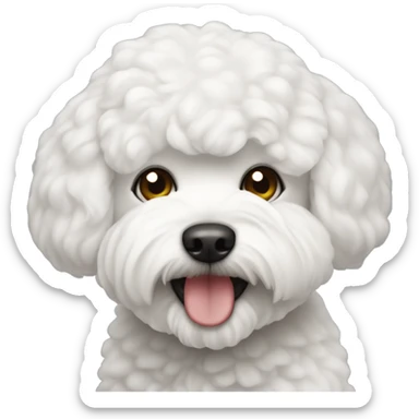 Un perro bichon maltés sticker