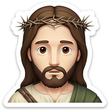 Jesus with Thorns sticker